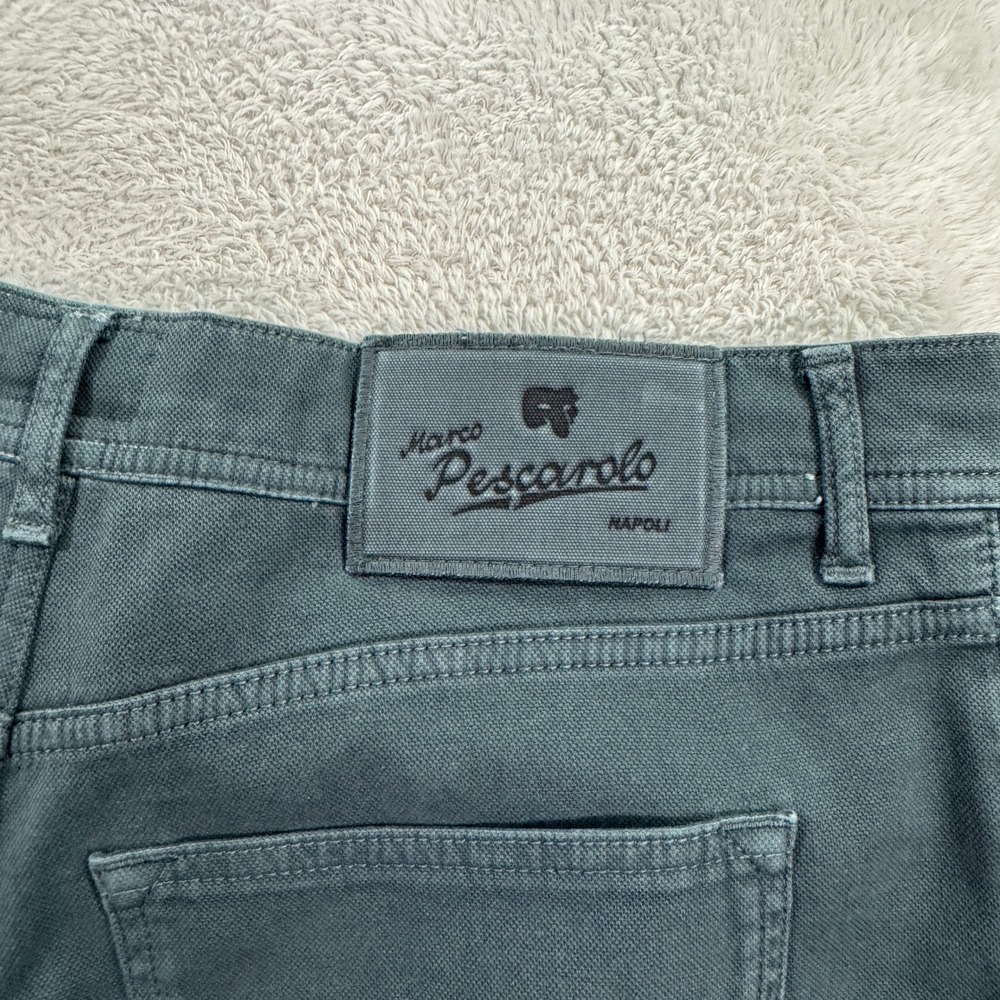 Marco Pescarolo Nerano M Mens 36x28 Pants Green Cotton Made in Italy Casual EUC - Picture 3 of 16